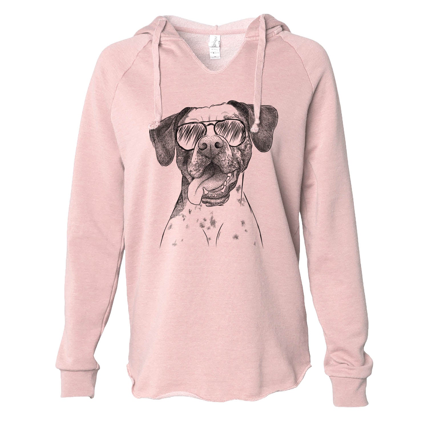 Cola the Catahoula - Cali Wave Hooded Sweatshirt