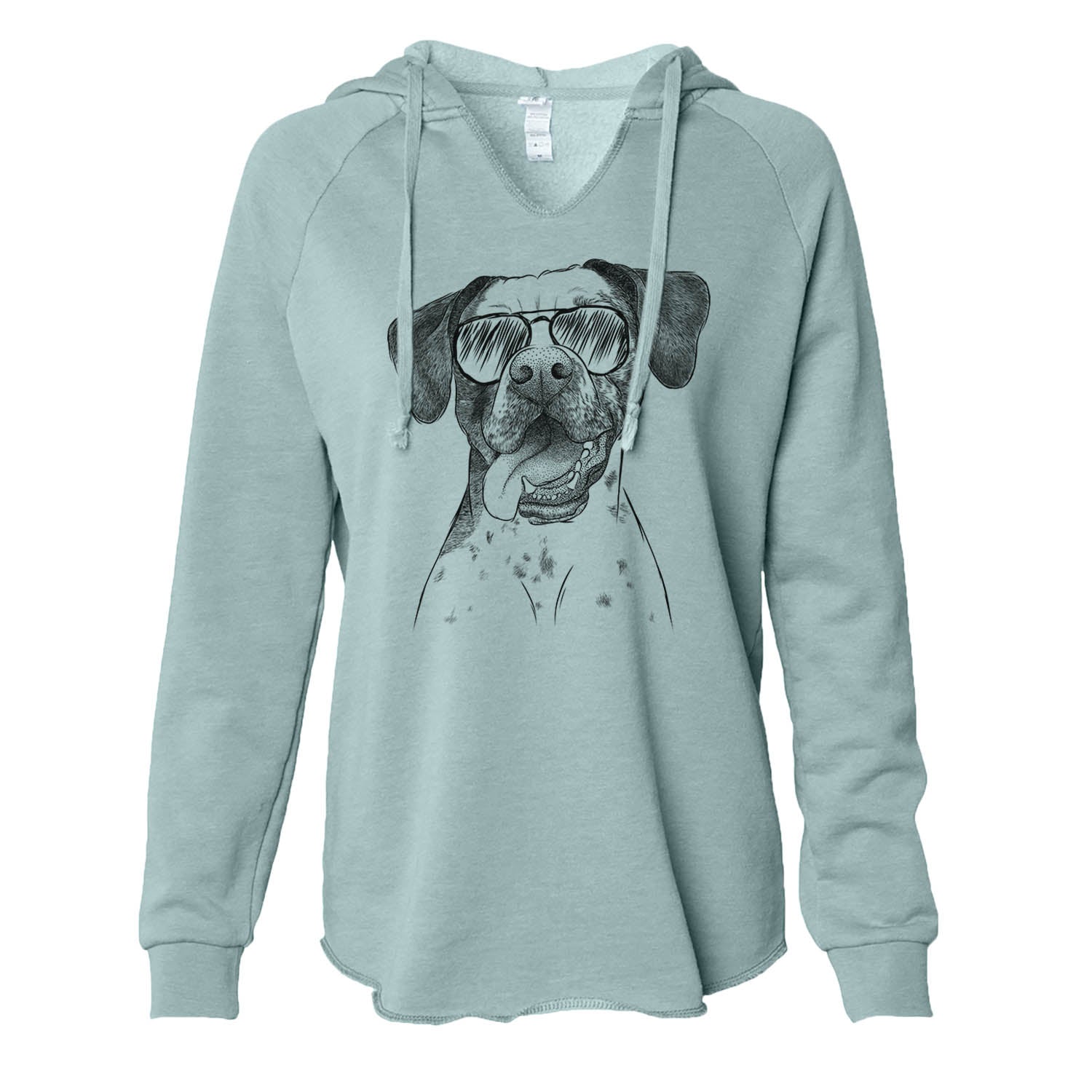 Cola the Catahoula - Cali Wave Hooded Sweatshirt