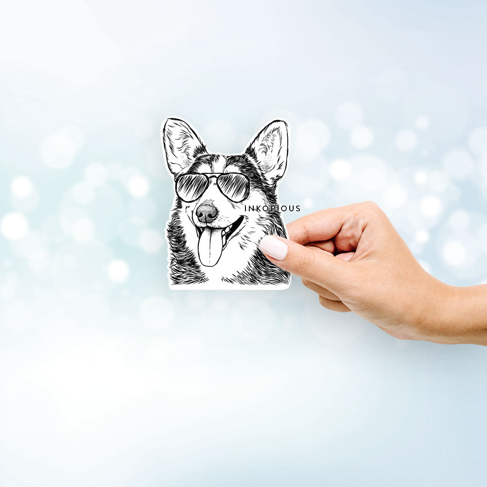 Darma the Corgi - Decal Sticker