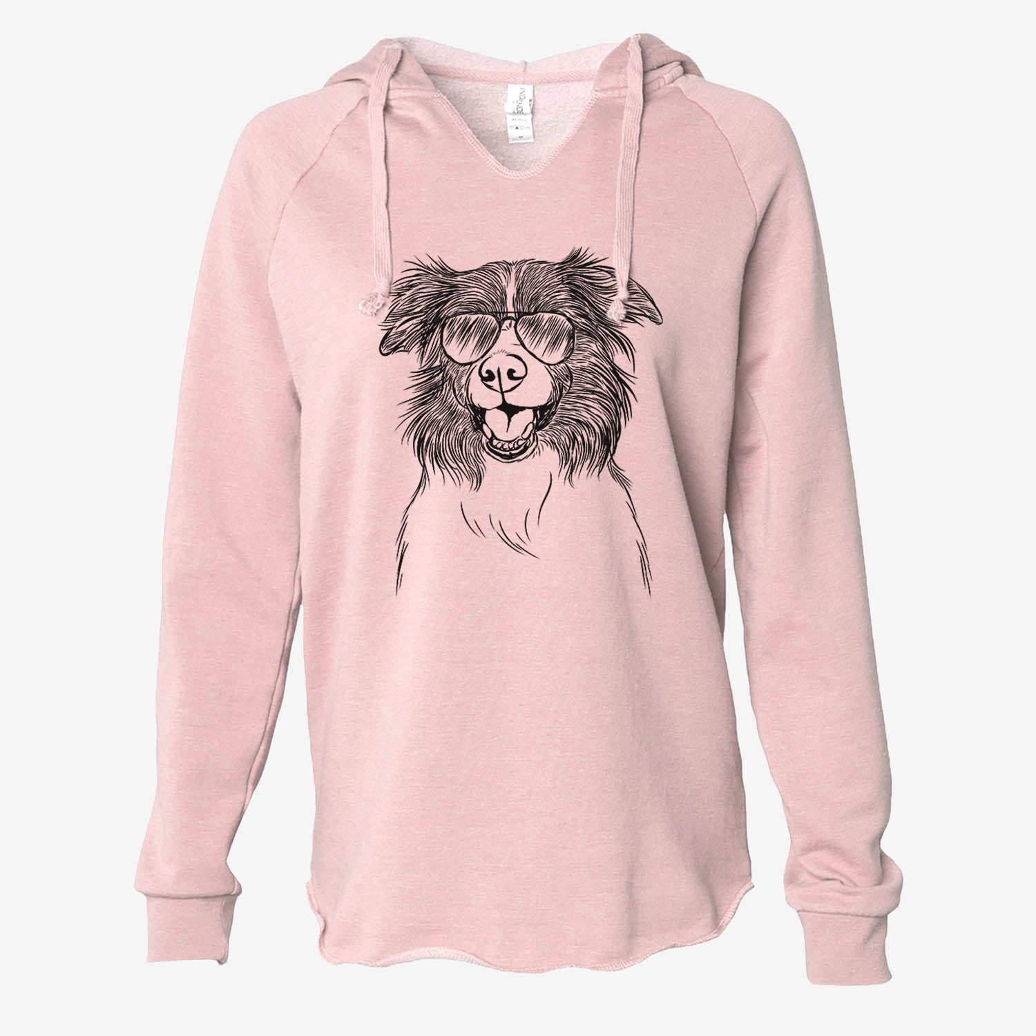 Dizzy the Border Collie - Cali Wave Hooded Sweatshirt