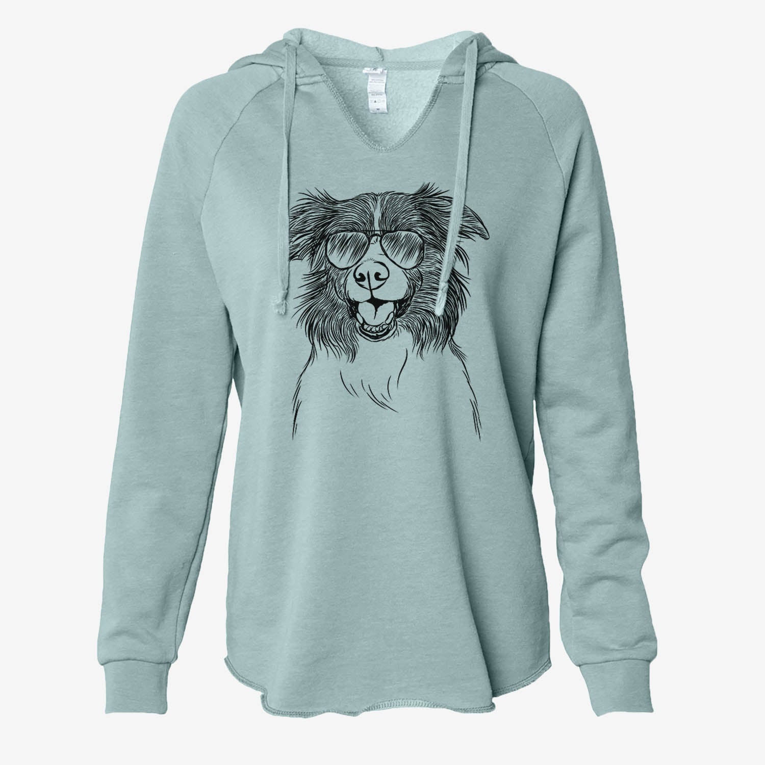 Dizzy the Border Collie - Cali Wave Hooded Sweatshirt