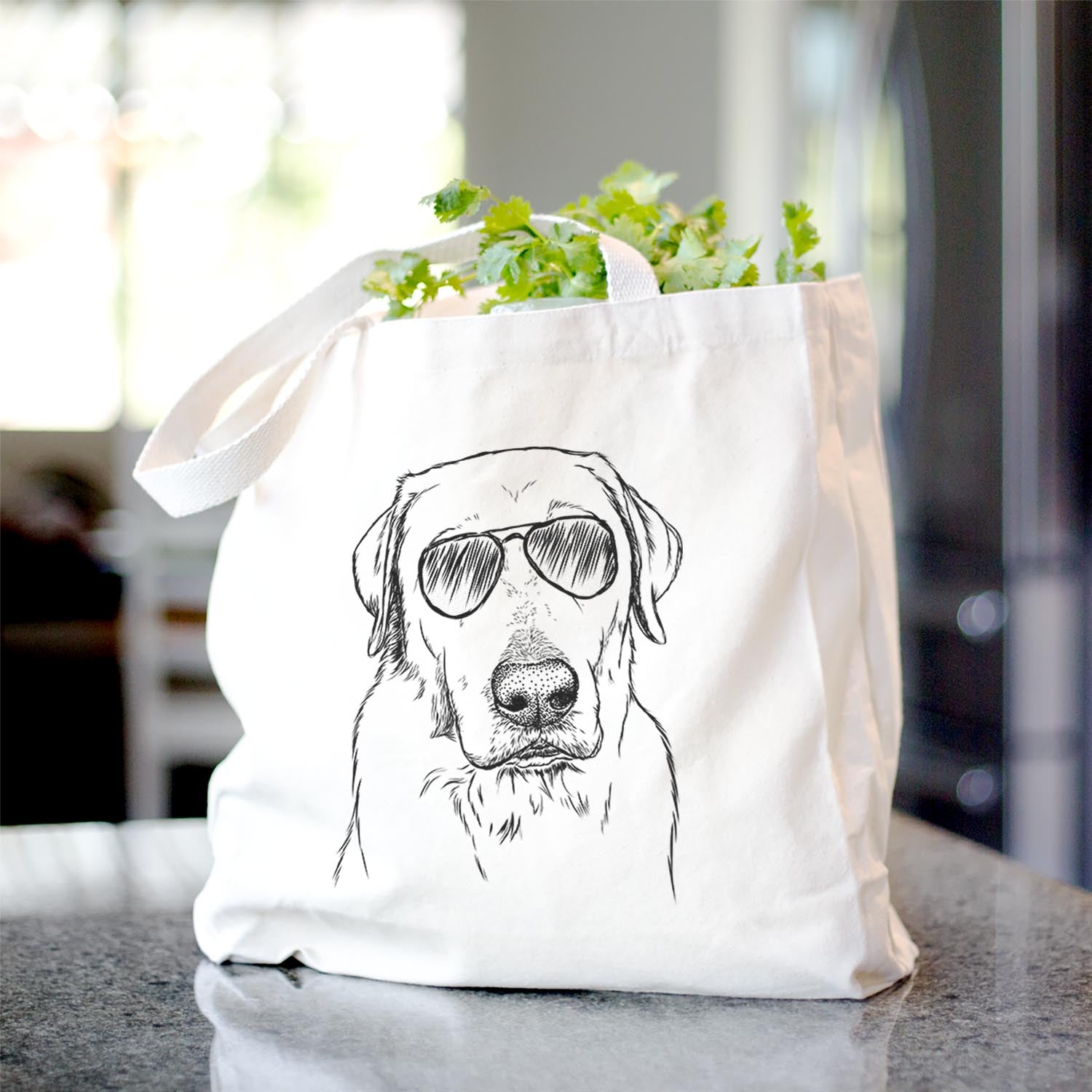 Duke the Yellow Lab - Tote Bag