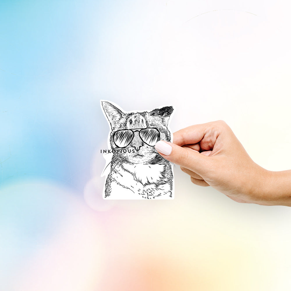 Eleanor the Domestic Shorthair - Decal Sticker