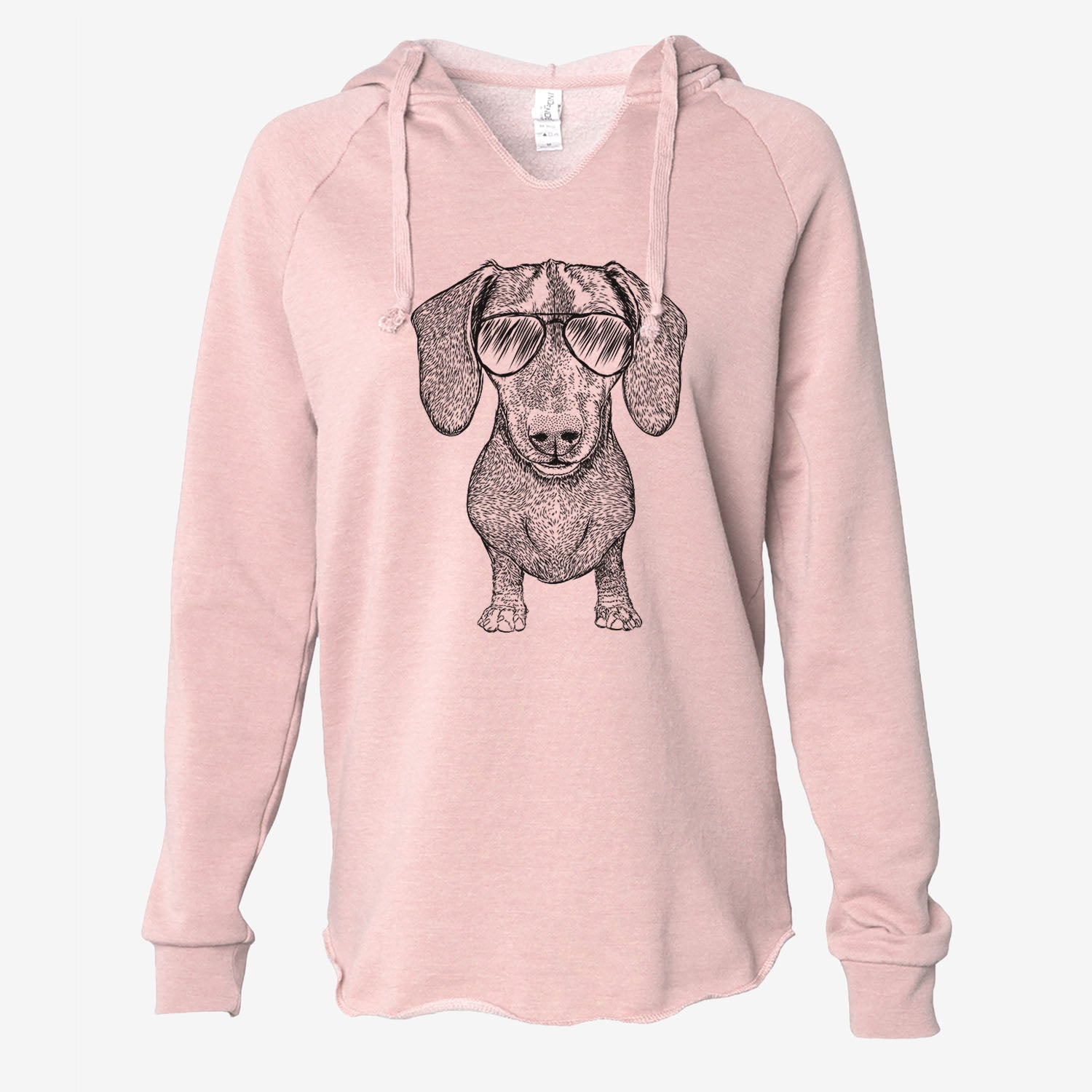 Ernie the Mini Dachshund - Cali Wave Hooded Sweatshirt