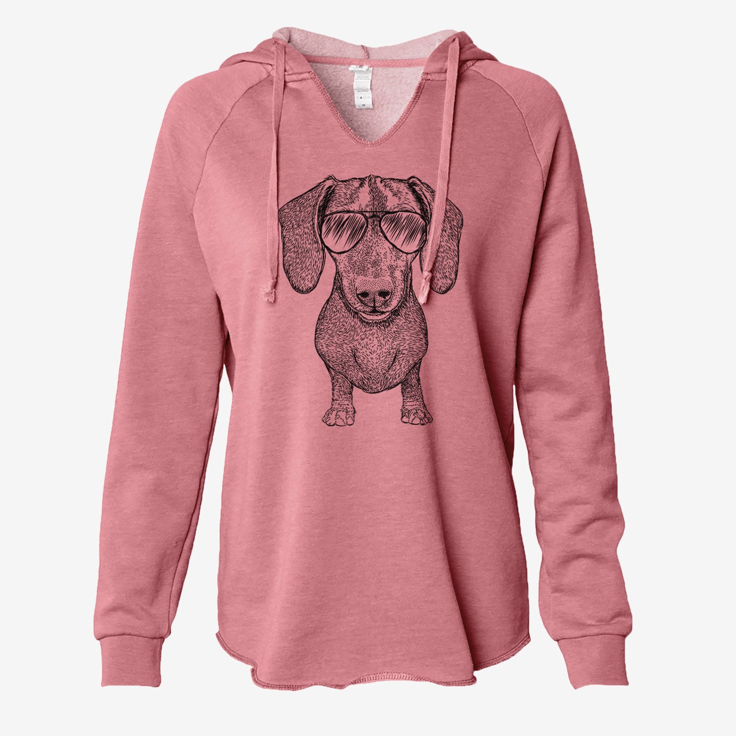 Ernie the Mini Dachshund - Cali Wave Hooded Sweatshirt