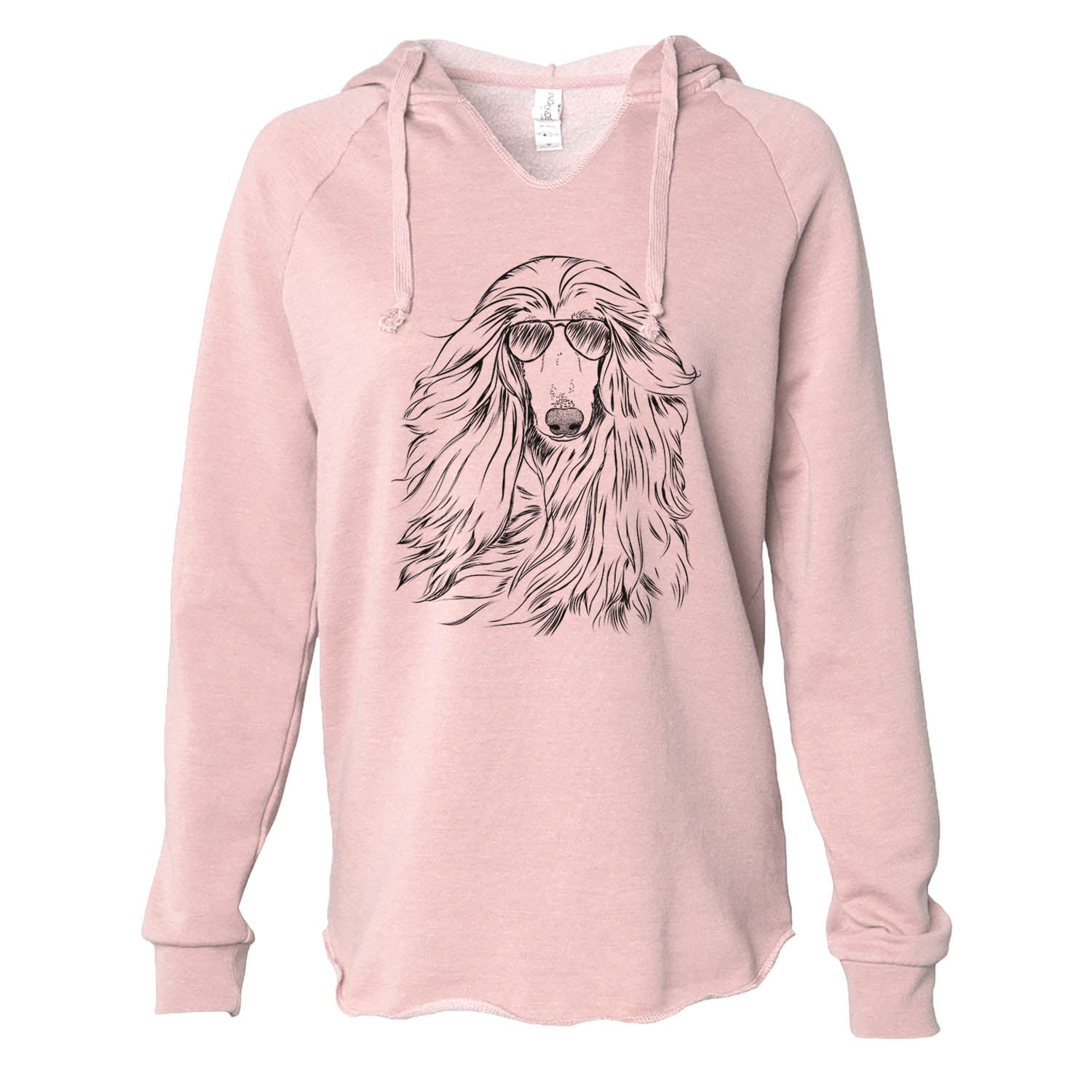 Fabio the Afghan Hound - Cali Wave Hooded Sweatshirt