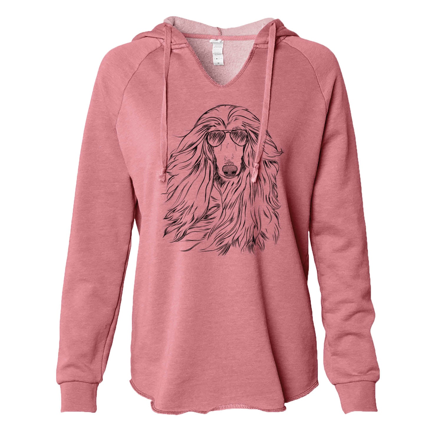 Fabio the Afghan Hound - Cali Wave Hooded Sweatshirt