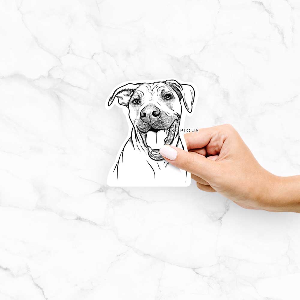 Finn the Hound Mix - Decal Sticker