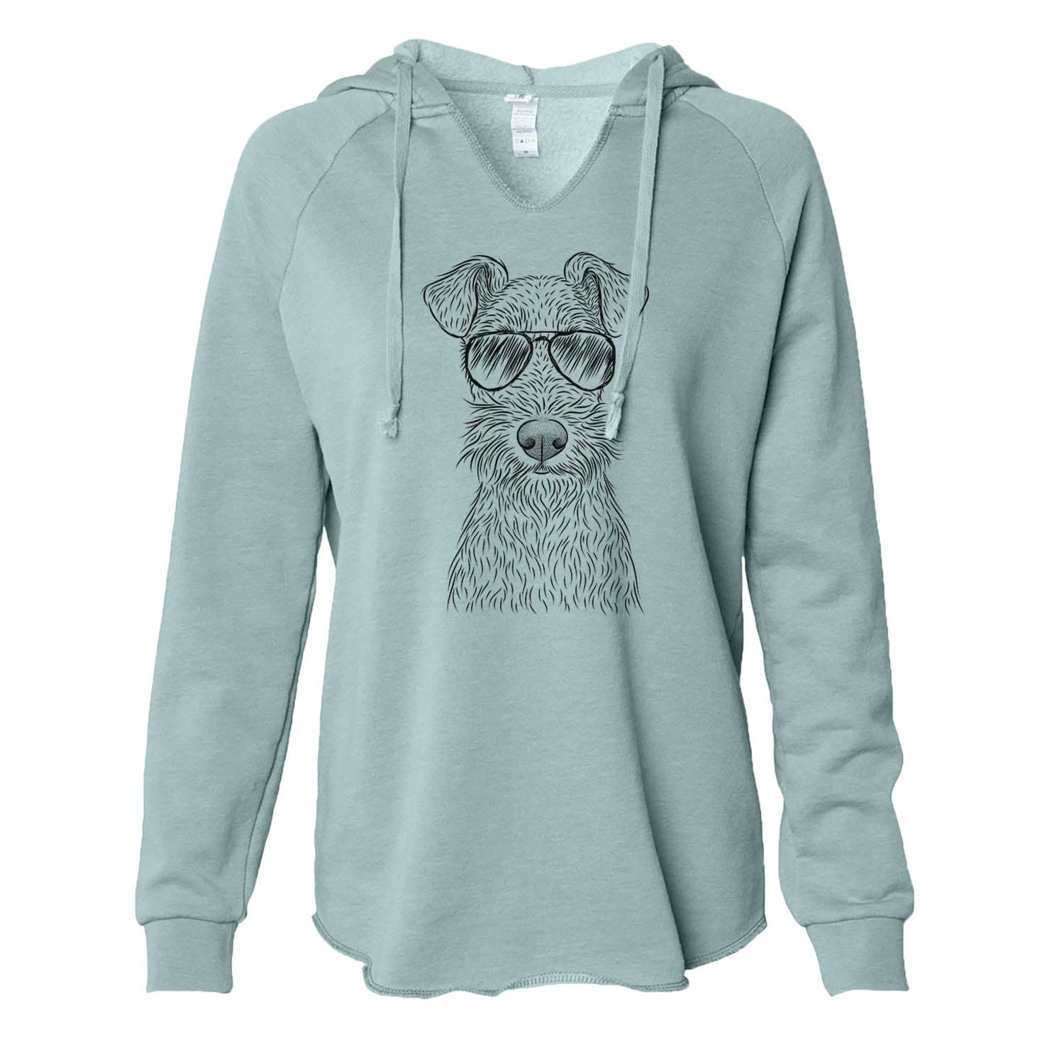 Fitz the Wire Fox Terrier - Cali Wave Hooded Sweatshirt