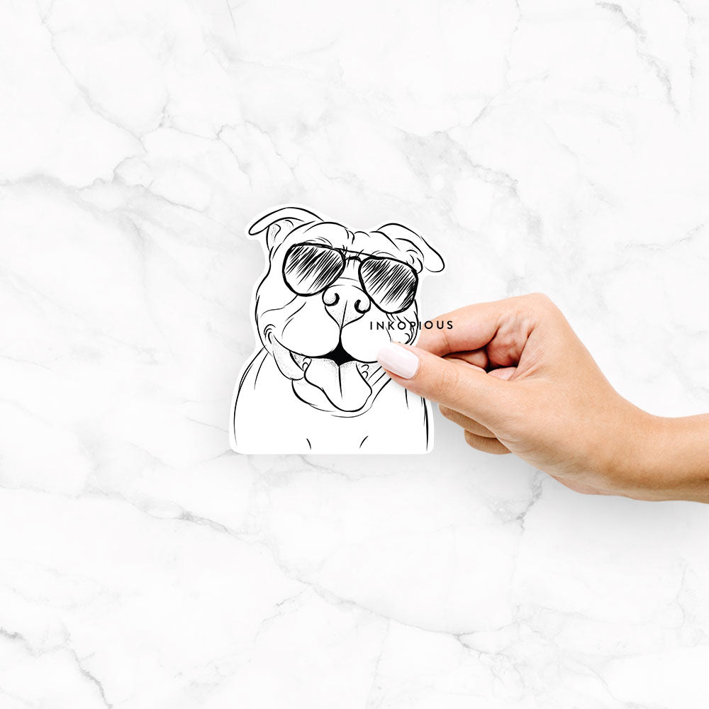 Floki the American Bully - Decal Sticker