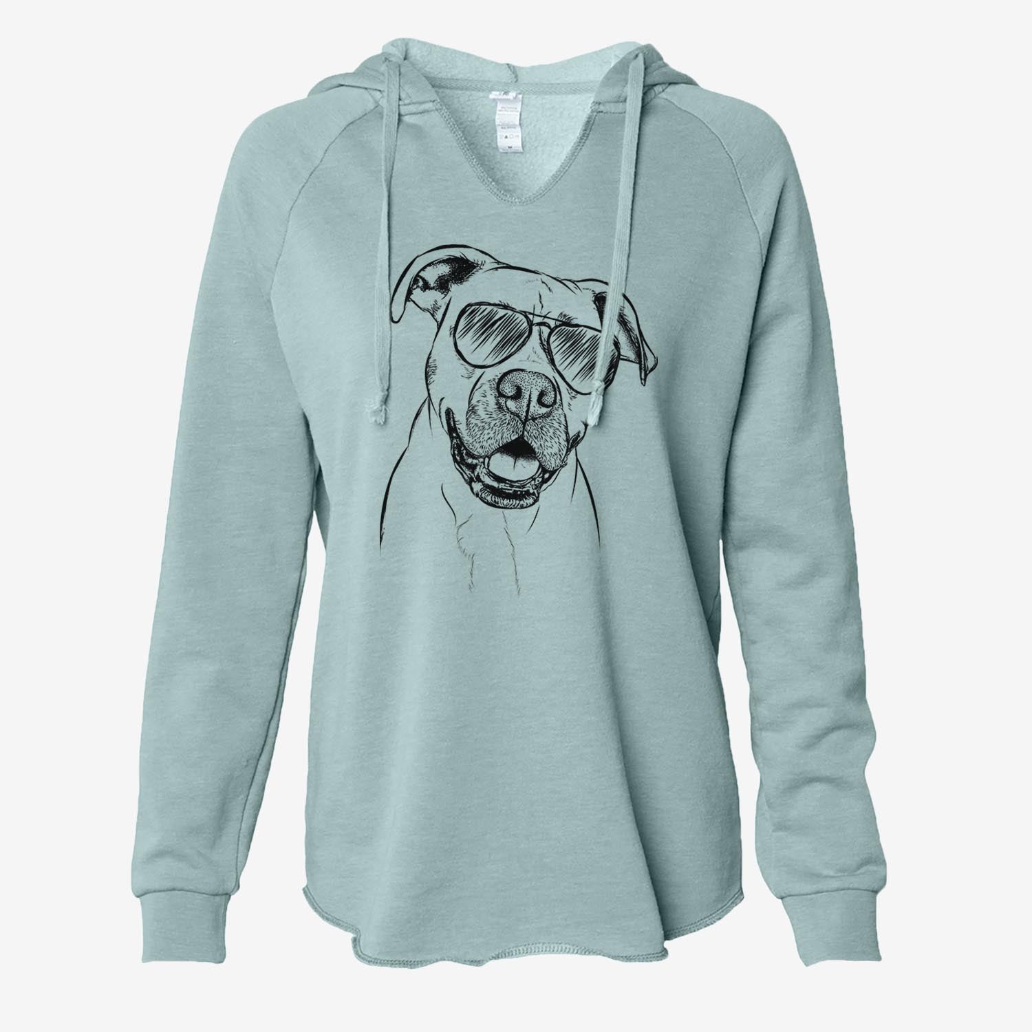 Frankie Tankie the Boxer Mix - Cali Wave Hooded Sweatshirt