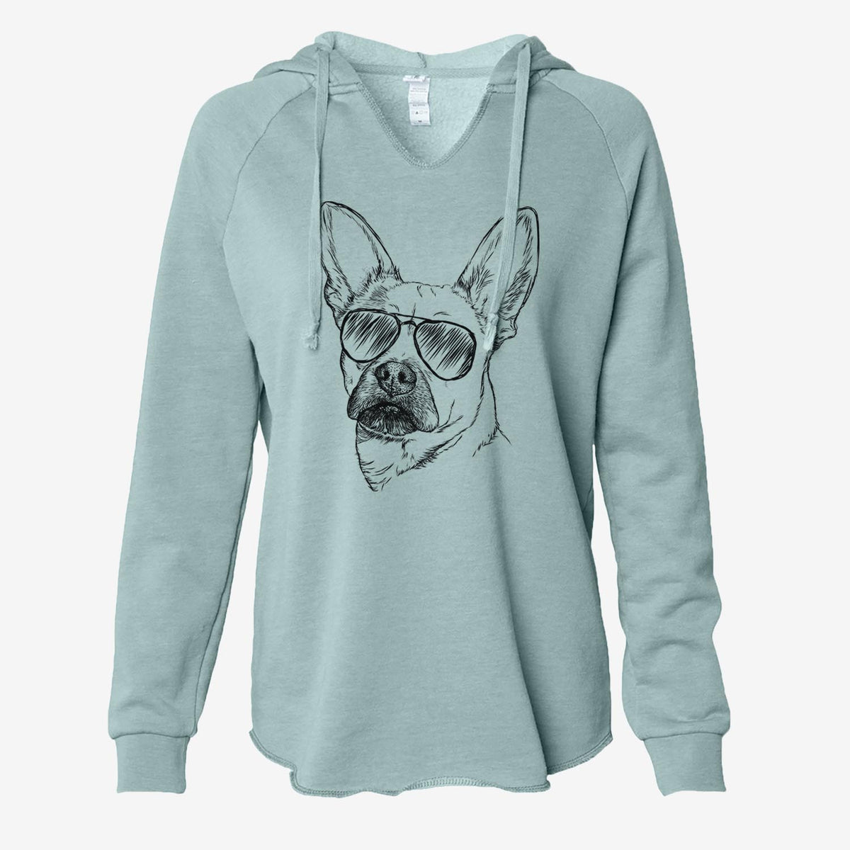 Frankie the Mixed Breed - Cali Wave Hooded Sweatshirt