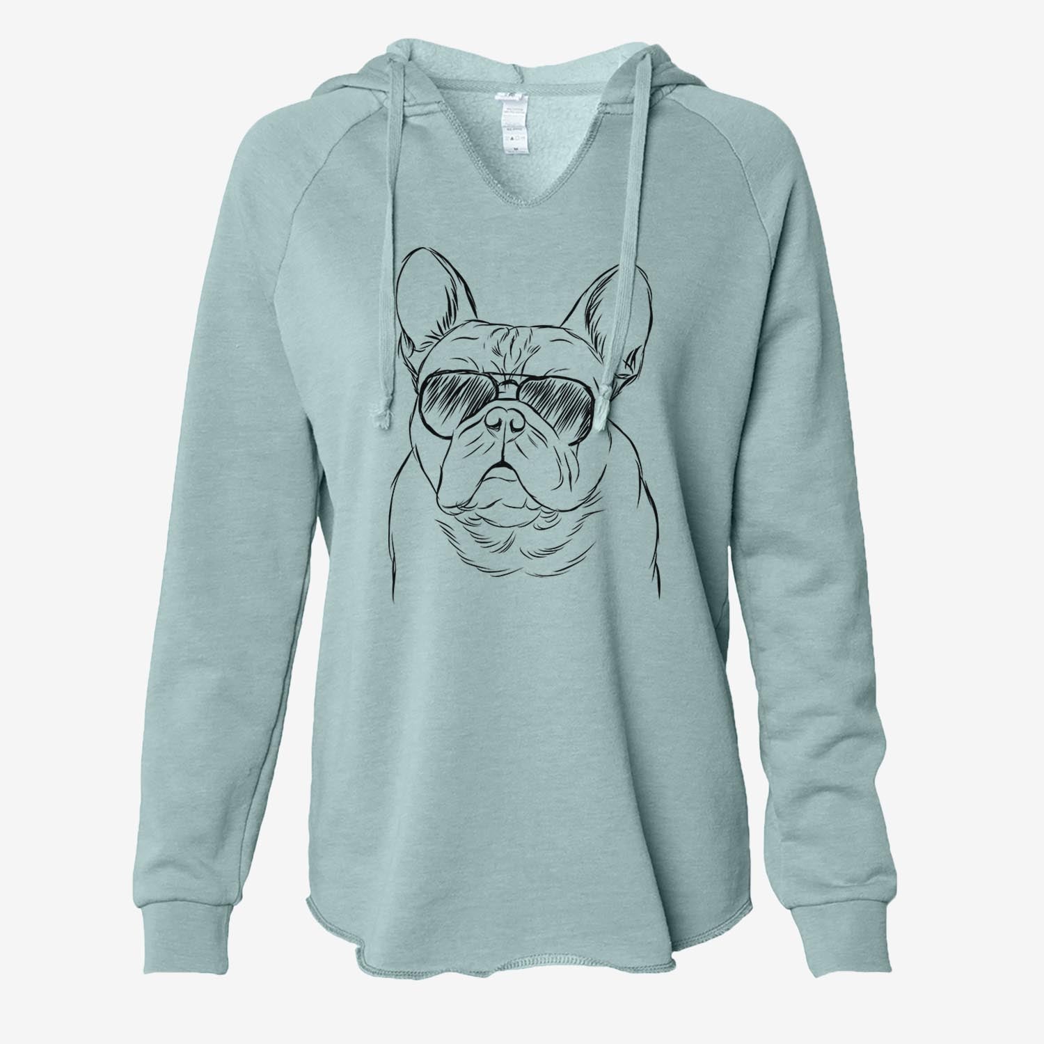 Fudge the French Bulldog - Cali Wave Hooded Sweatshirt