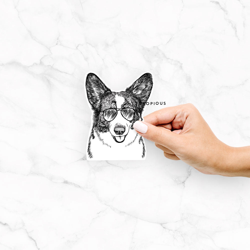 Gabby the Cardigan Welsh Corgi - Decal Sticker