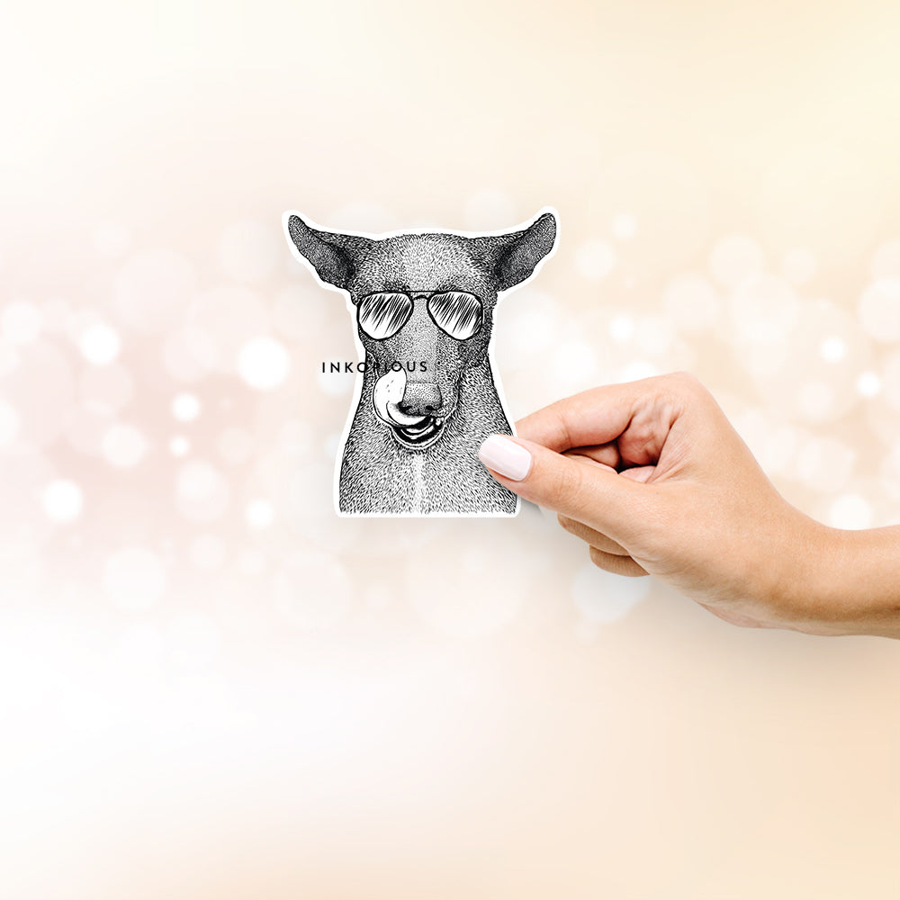 Gidget Gein Sticker Gidget the Mexican Street Dog - Decal Sticker - Inkopious