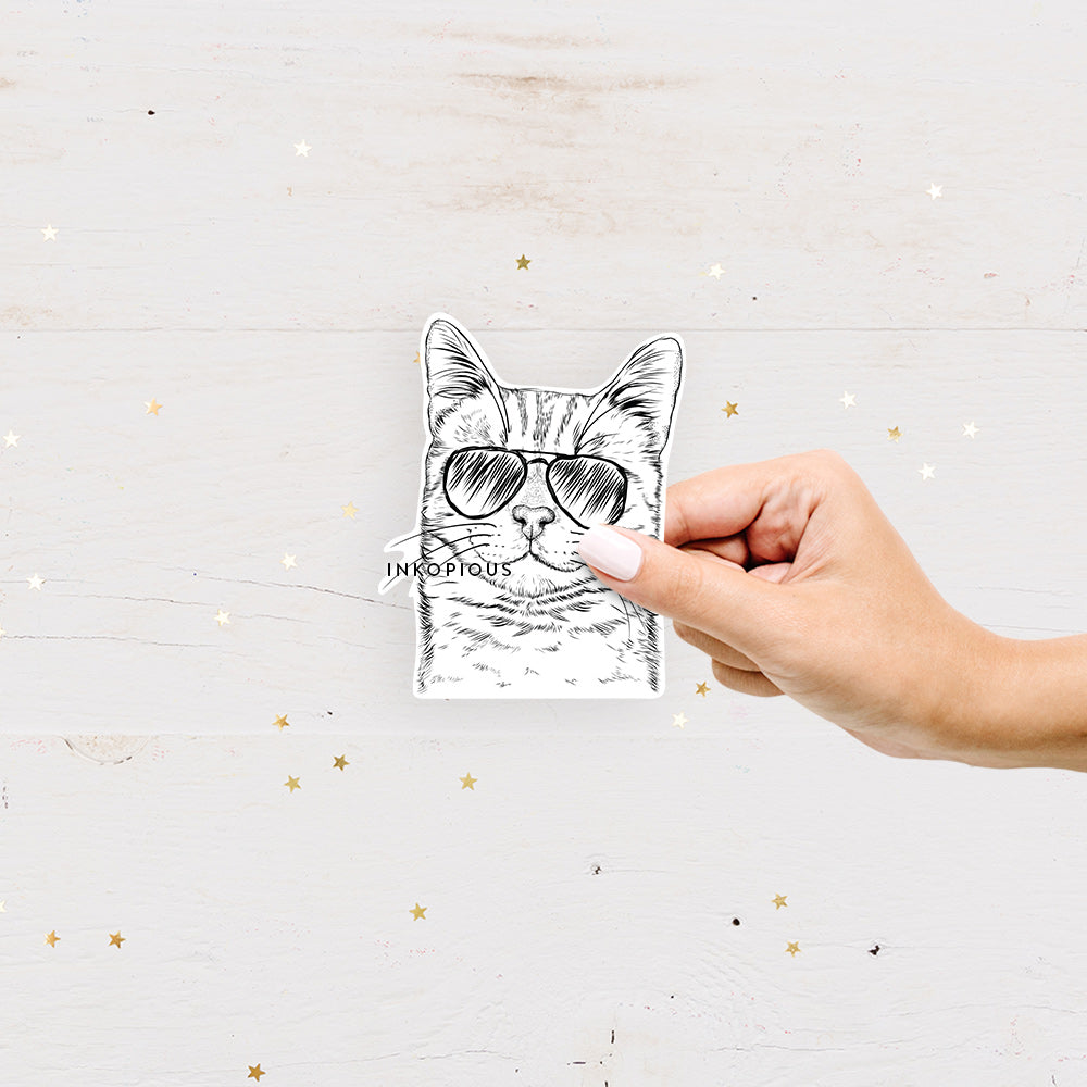 Ginger Tom the Tabby Cat - Decal Sticker