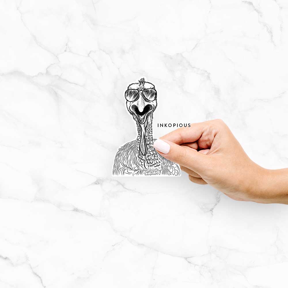 Gobble the Turkey - Decal Sticker