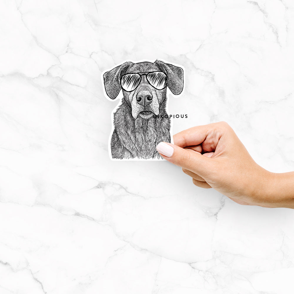 Gravy the Plott Hound Beagle Mix - Decal Sticker