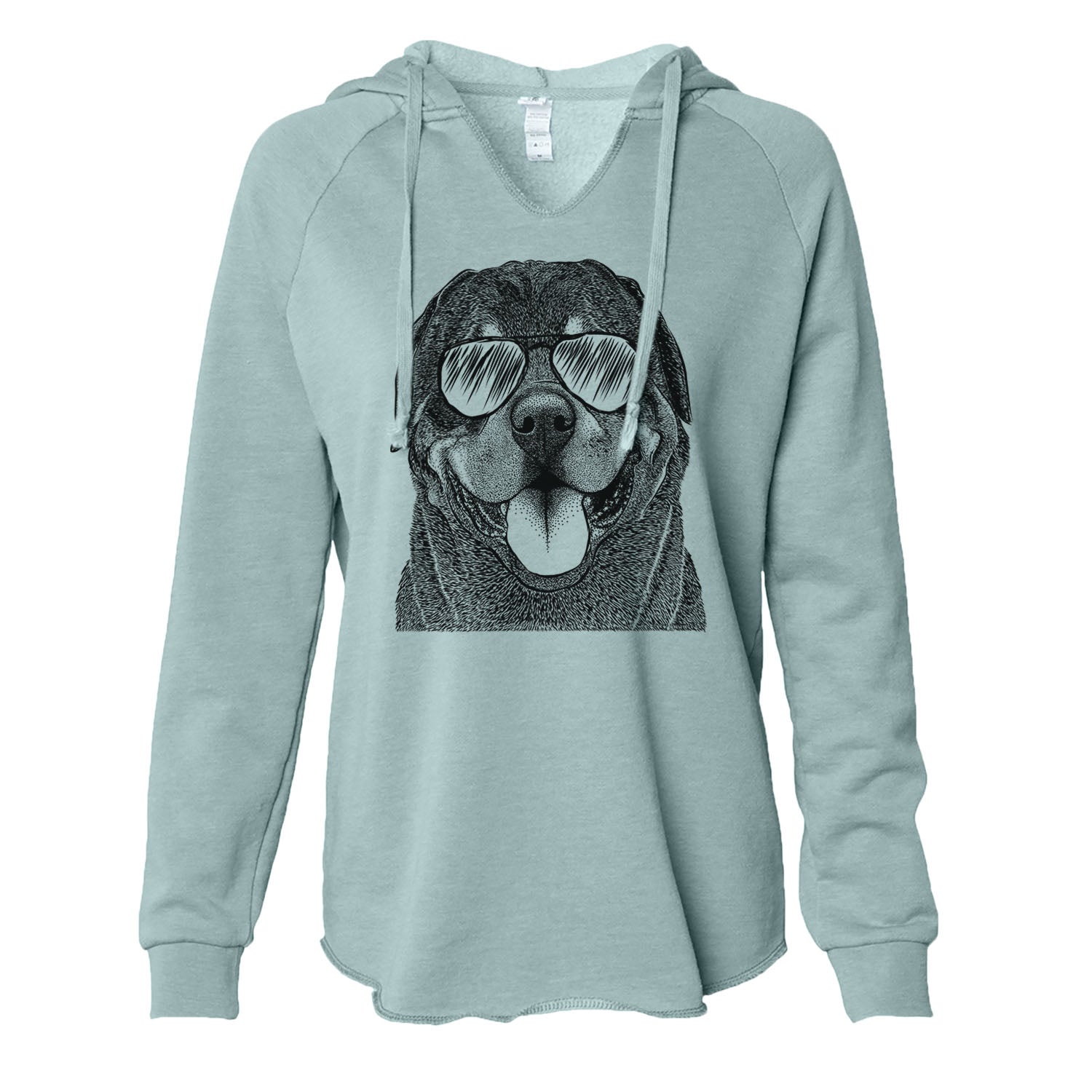 Hagan the Rottweiler - Cali Wave Hooded Sweatshirt