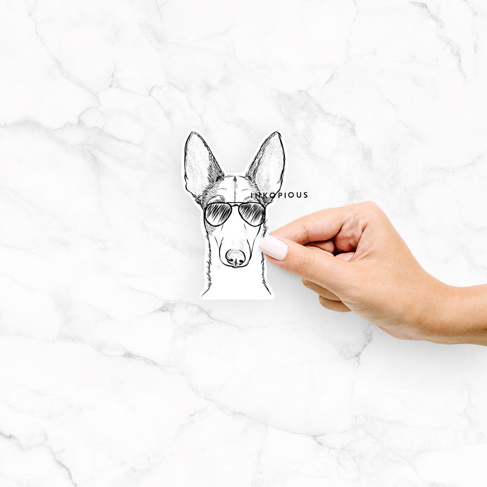 Halo the Ibizan Sight Hound - Decal Sticker