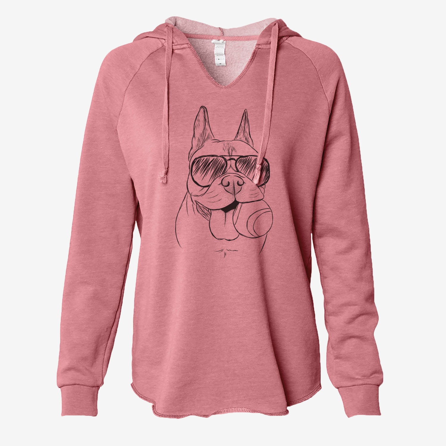 Happy Franco the French Bulldog - Cali Wave Hooded Sweatshirt