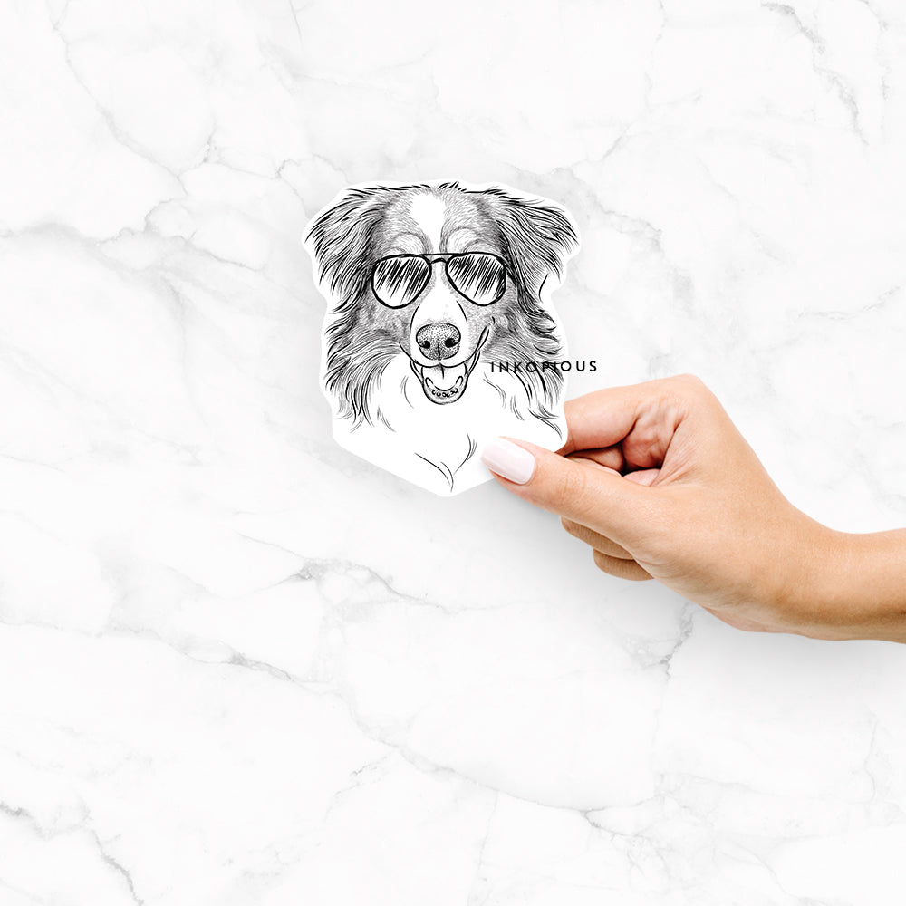 Hattie the Australian Shepherd - Decal Sticker