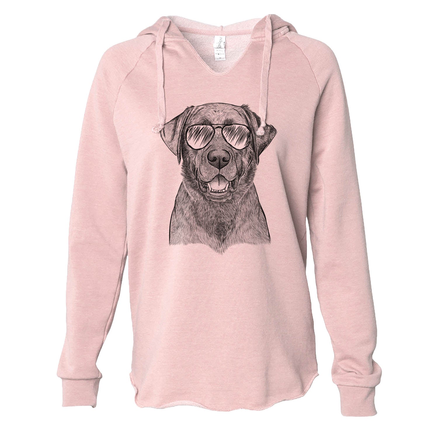 Heath the Black Lab - Cali Wave Hooded Sweatshirt