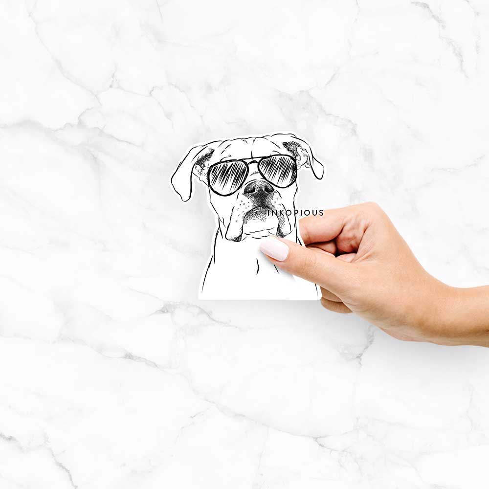 Henley the Boxer - Decal Sticker