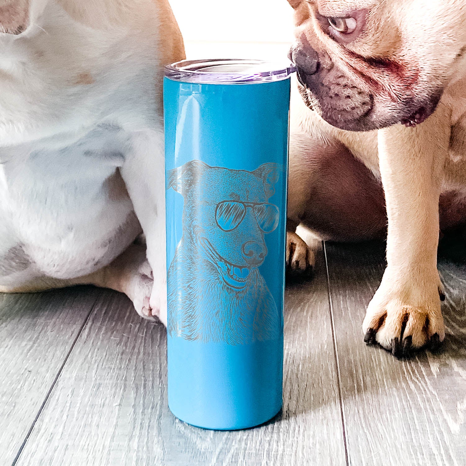 Honey the Lab/Pitbull Mix - 20oz Skinny Tumbler