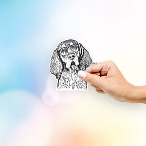 Huck the Bluetick Coonhound - Decal Sticker