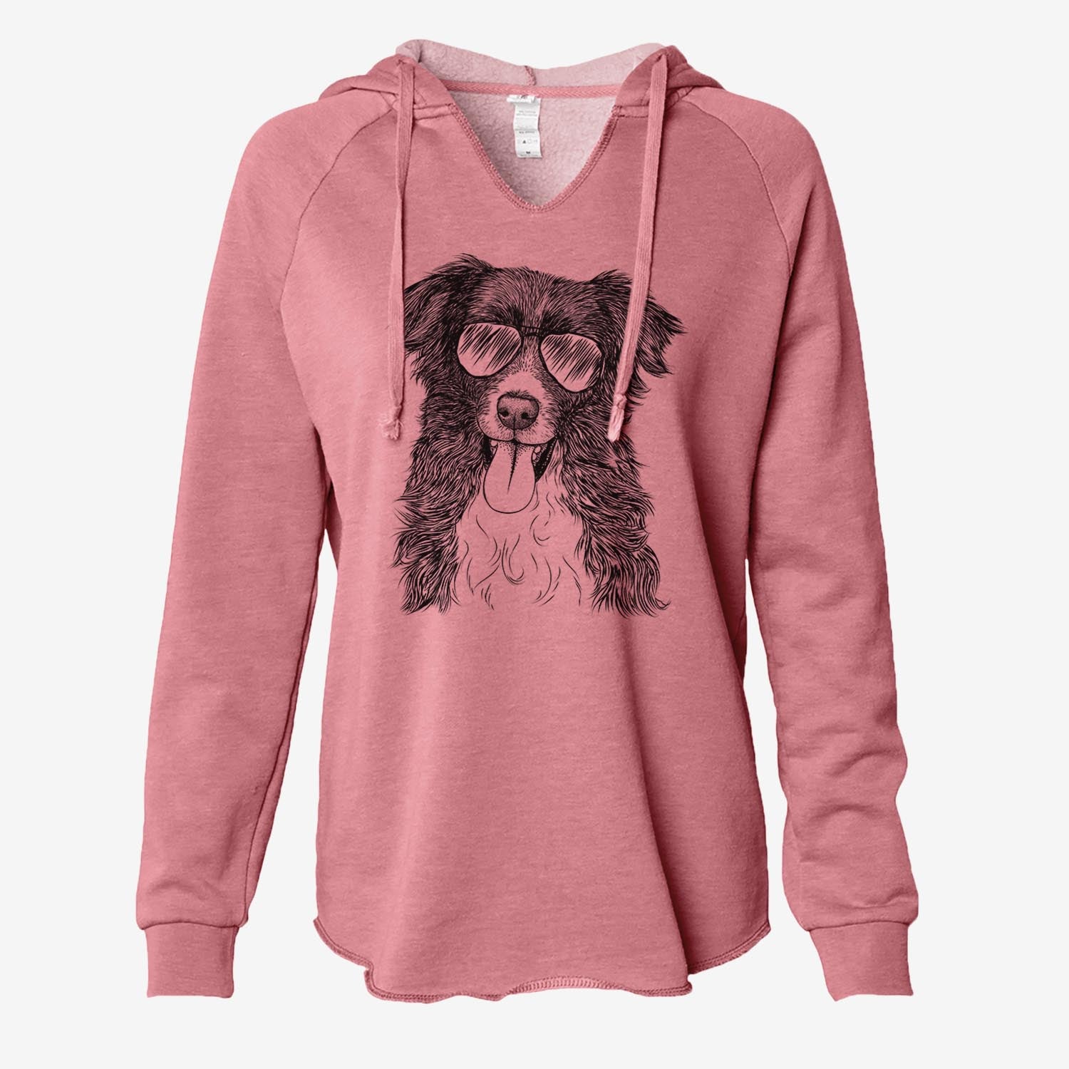 Indi the Border Collie - Cali Wave Hooded Sweatshirt