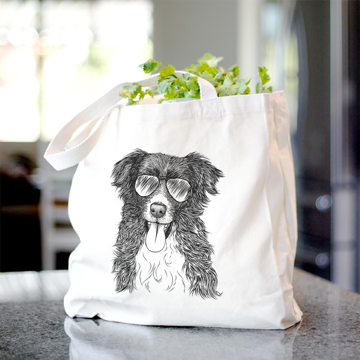 Indi the Border Collie - Tote Bag