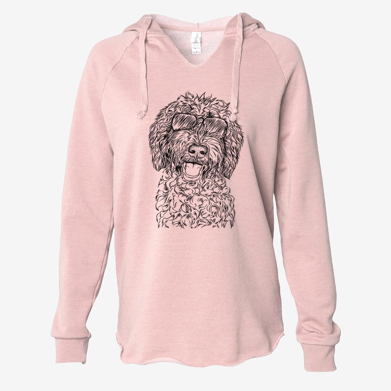 Jack the Chocolate Labradoodle - Cali Wave Hooded Sweatshirt