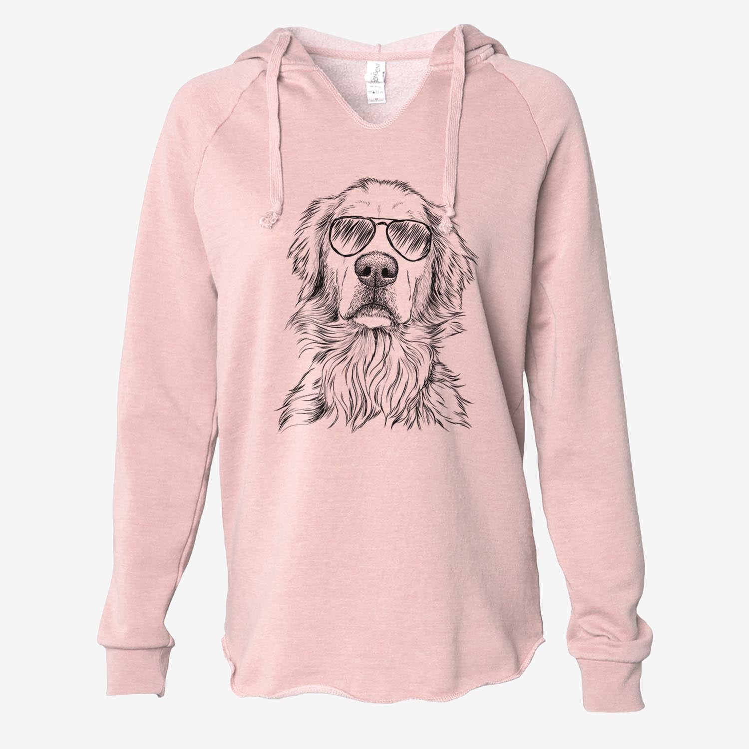 Jake-aroni the Golden Retriever - Cali Wave Hooded Sweatshirt