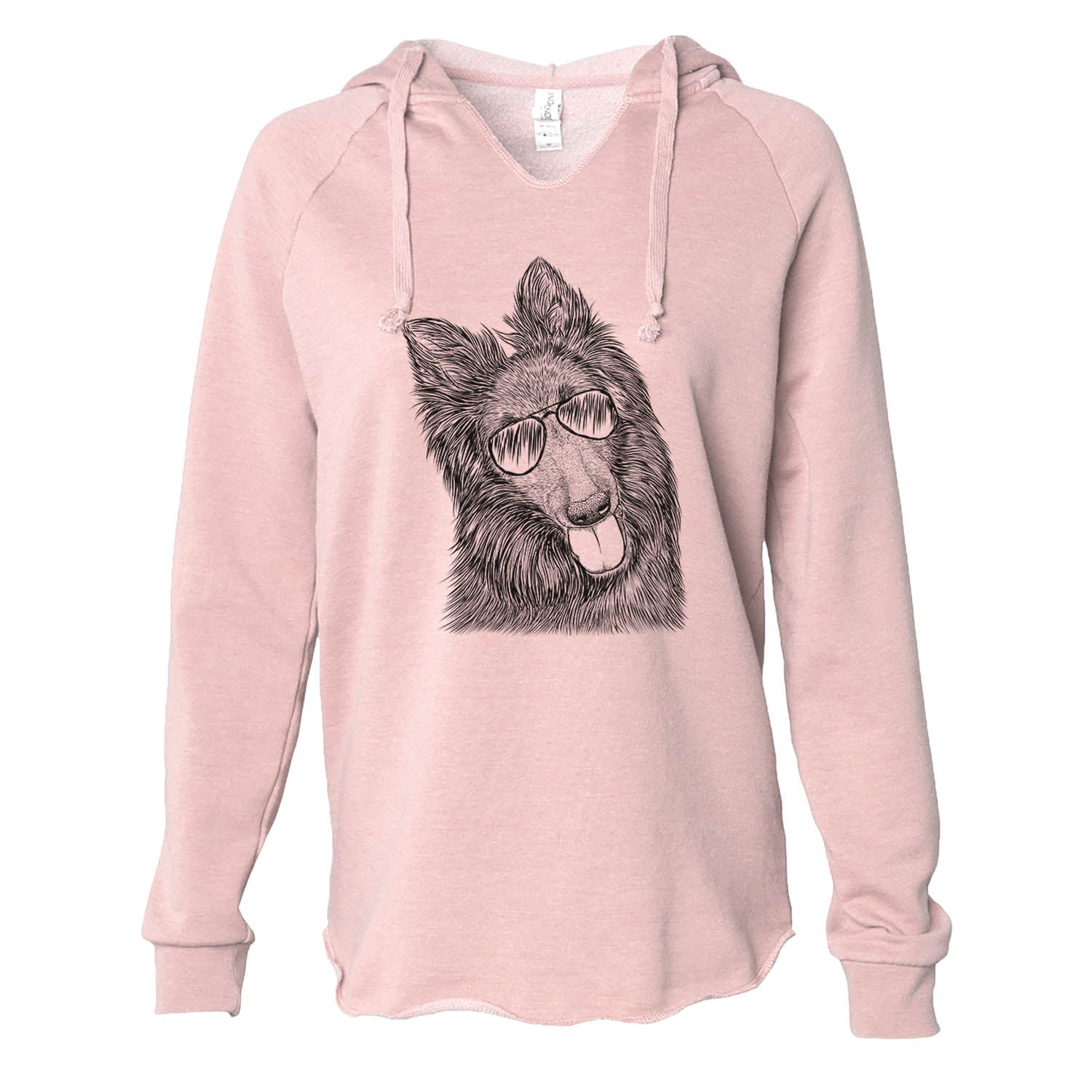 Jaxx the Belgian Tervuren - Cali Wave Hooded Sweatshirt