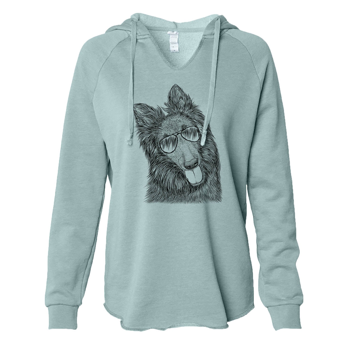 Jaxx the Belgian Tervuren - Cali Wave Hooded Sweatshirt