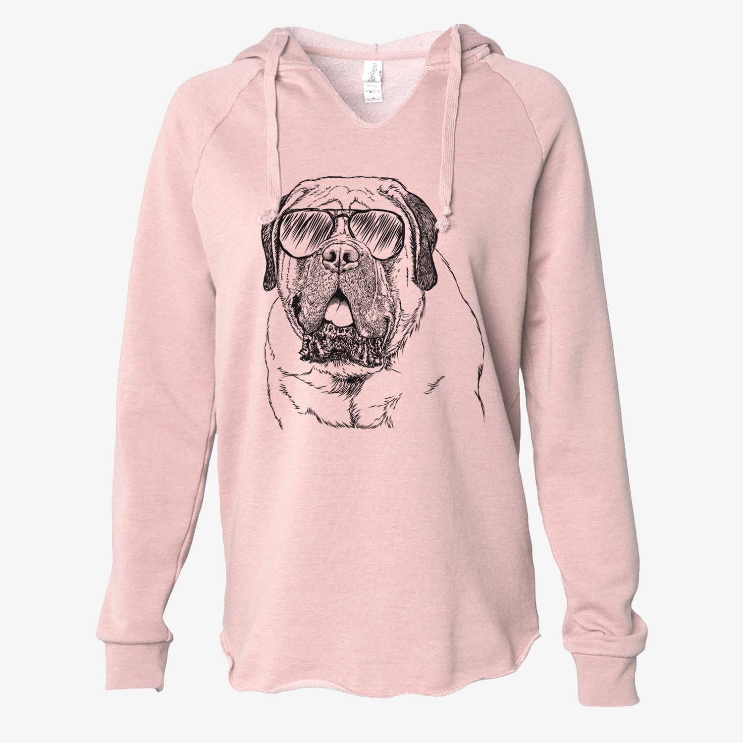 Jed the English Mastiff - Cali Wave Hooded Sweatshirt