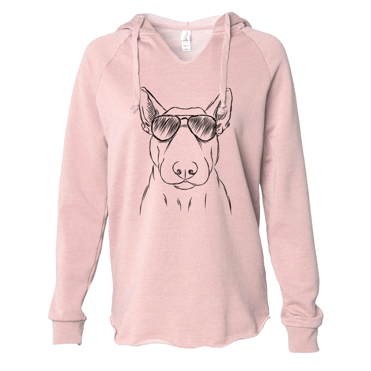 Jett the Bull Terrier - Cali Wave Hooded Sweatshirt