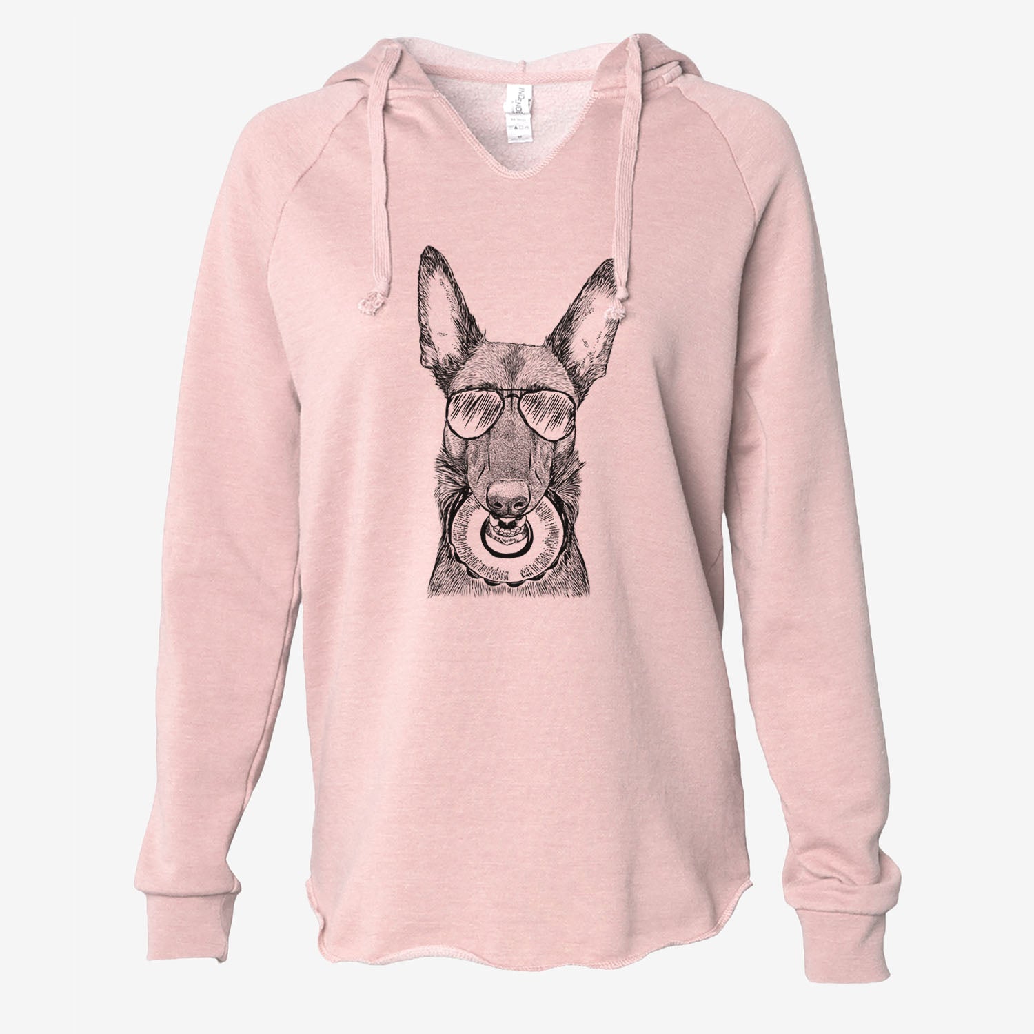 Juno the Belgian Malinois - Cali Wave Hooded Sweatshirt