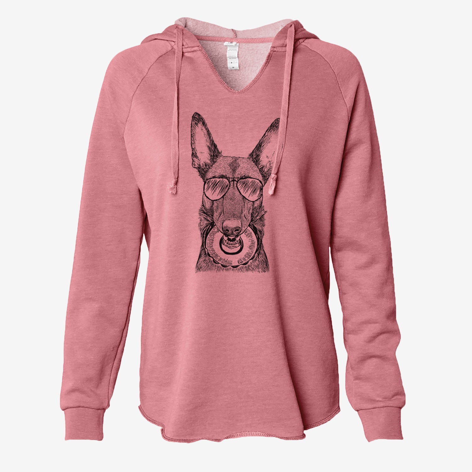 Juno the Belgian Malinois - Cali Wave Hooded Sweatshirt