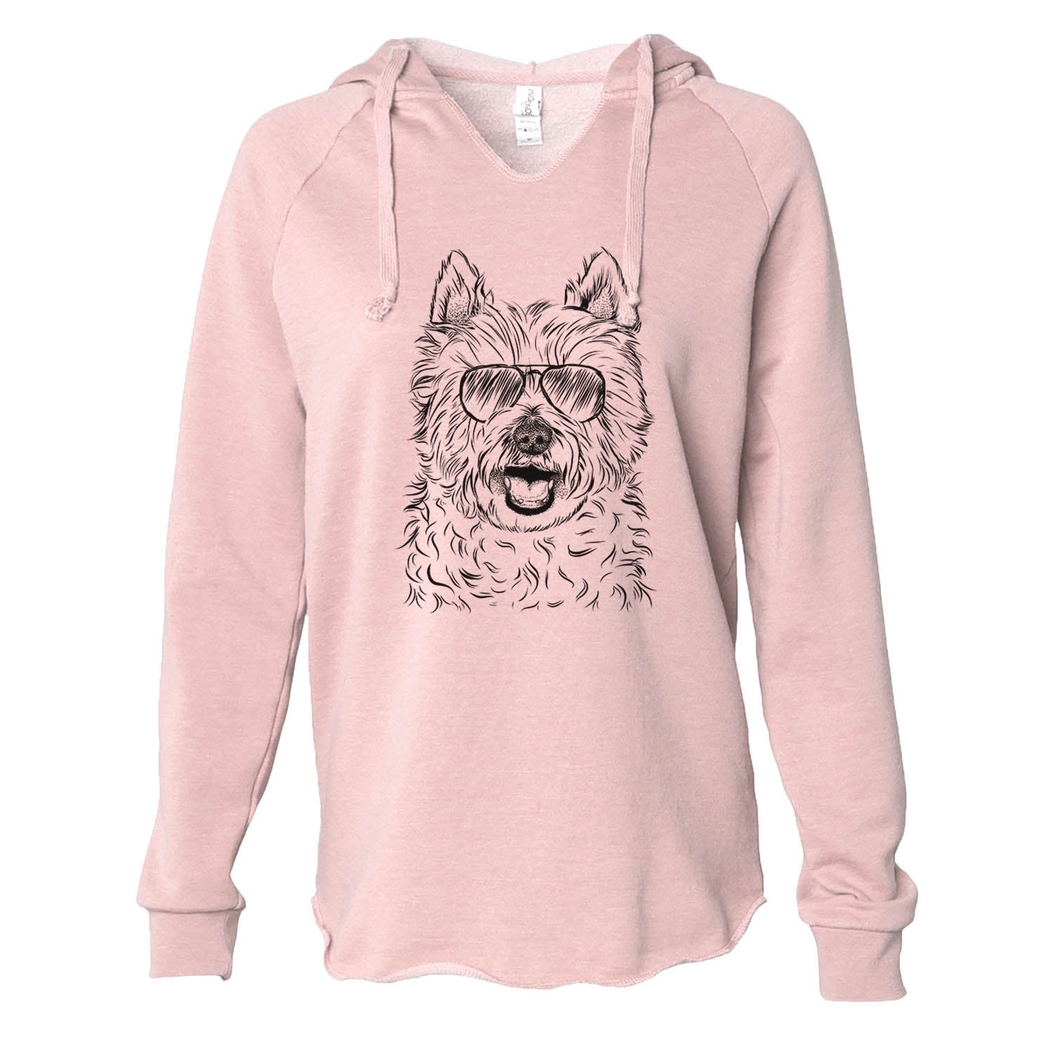 Kami the West Highland Terrier - Cali Wave Hooded Sweatshirt