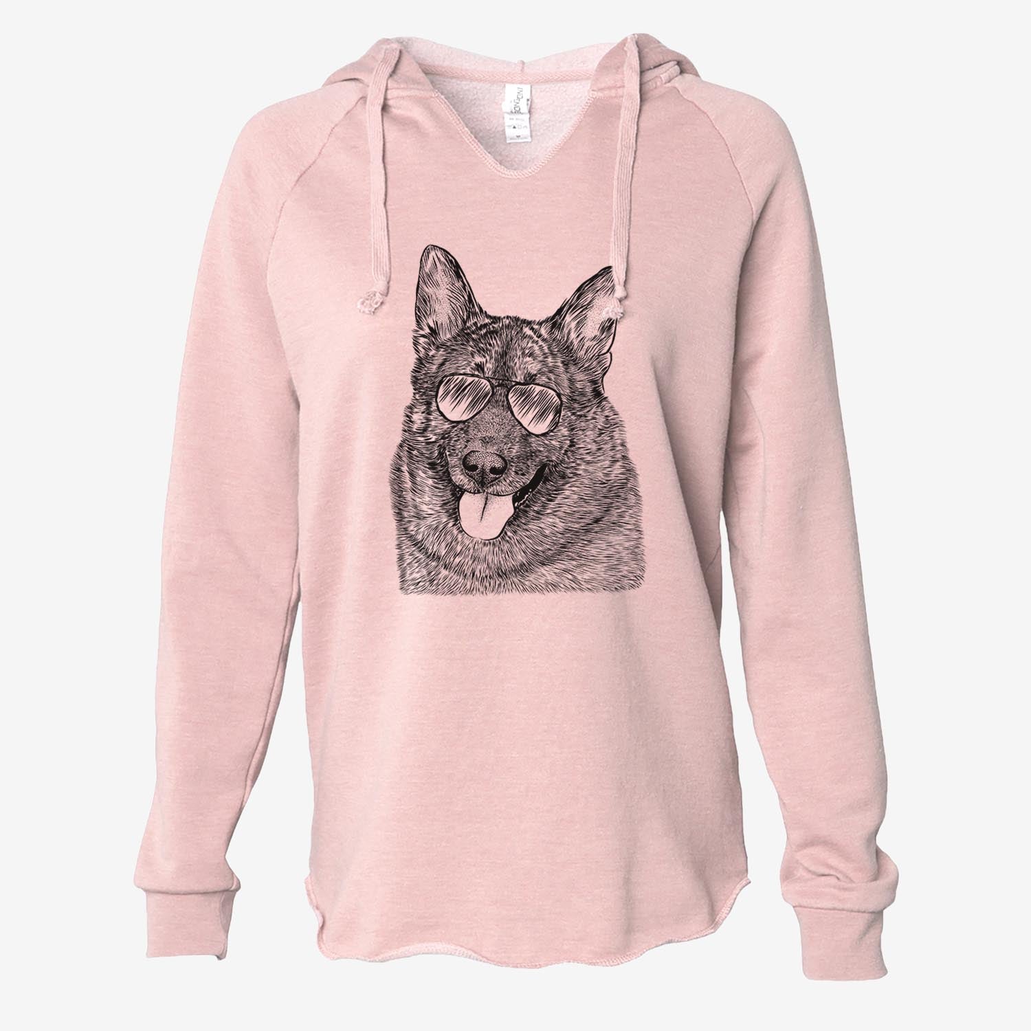 Kasia the Norwegian Elkhound - Cali Wave Hooded Sweatshirt