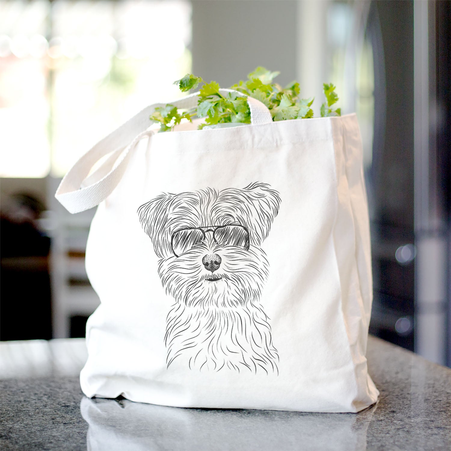 Kiwi the Morkie - Tote Bag