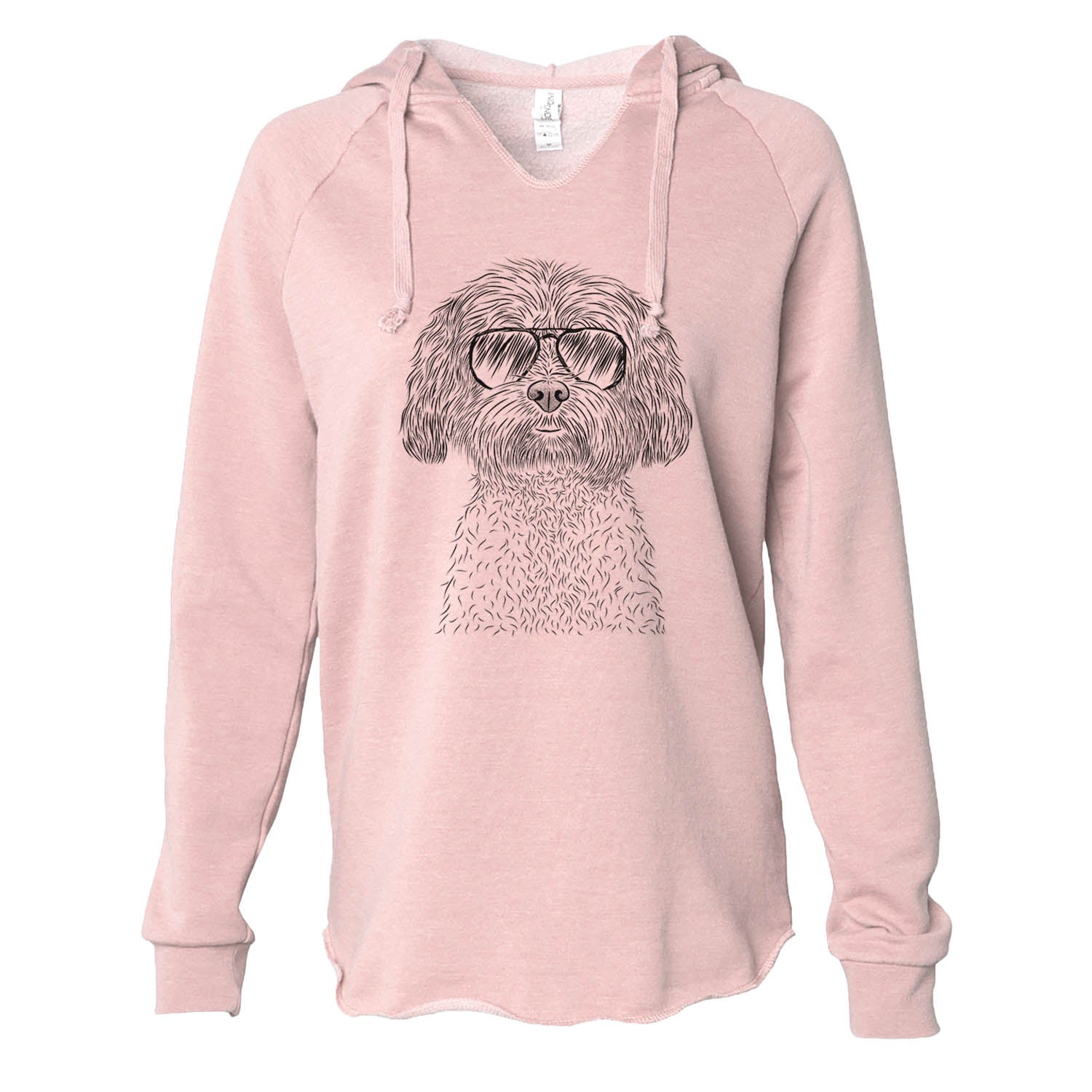 Lane the Lhasa Apso - Cali Wave Hooded Sweatshirt