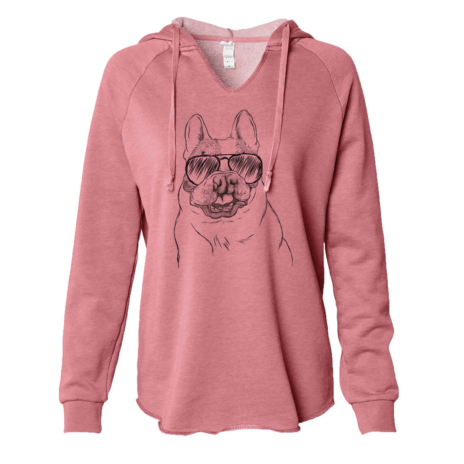 Lentil the French Bulldog - Cali Wave Hooded Sweatshirt