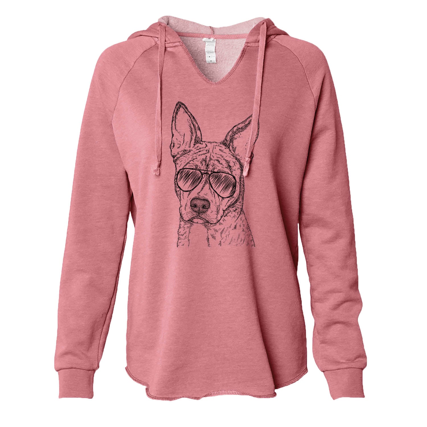 Leo the Ibizan Hound Bull Mastiff Mix - Cali Wave Hooded Sweatshirt