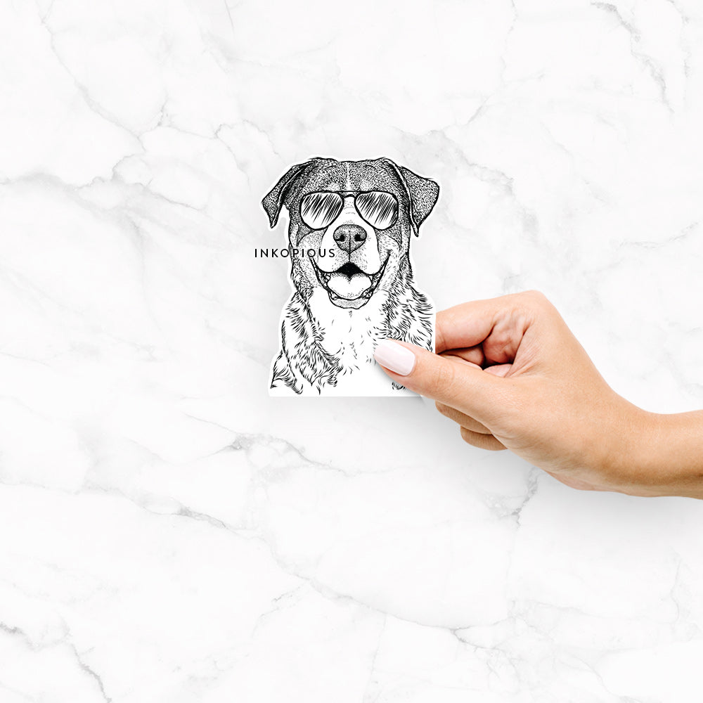 Leon the Greater Swiss Mountain Dog - Decal Sticker