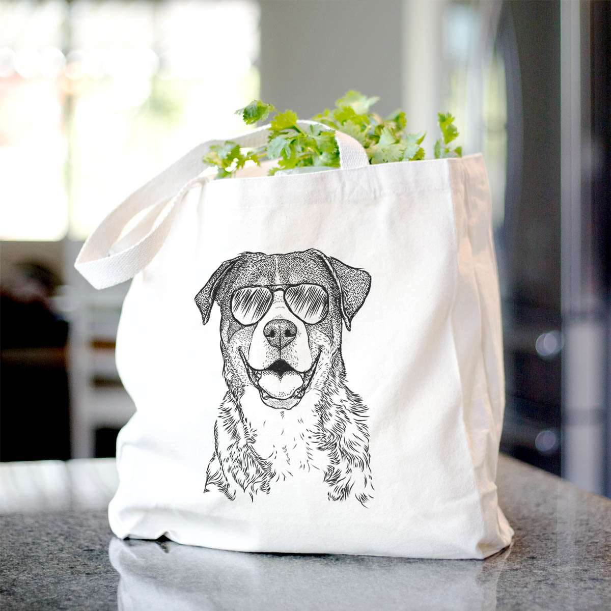 Leon the Greater Swiss Mountain Dog - Tote Bag