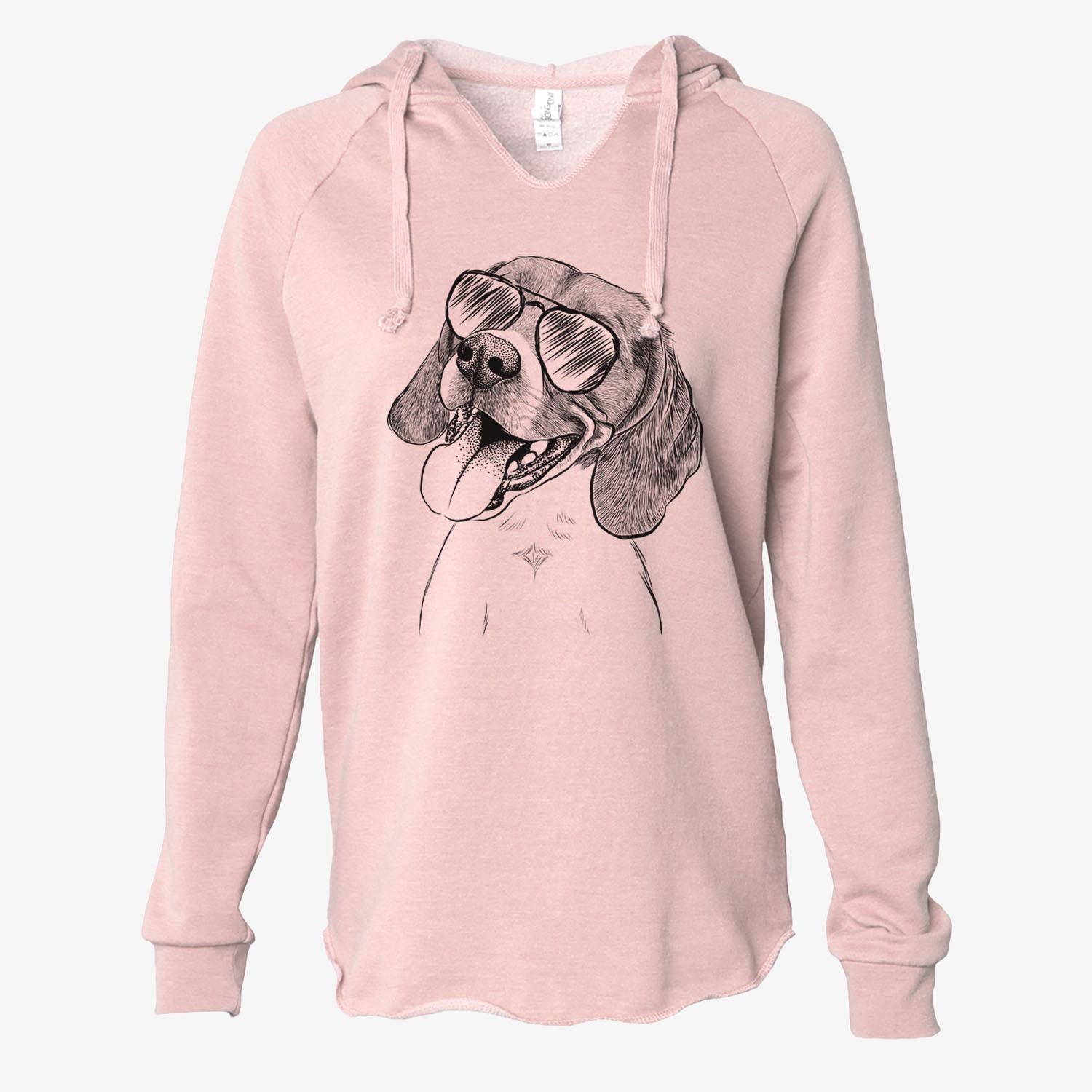 Little Bandit the Beagle - Cali Wave Hooded Sweatshirt