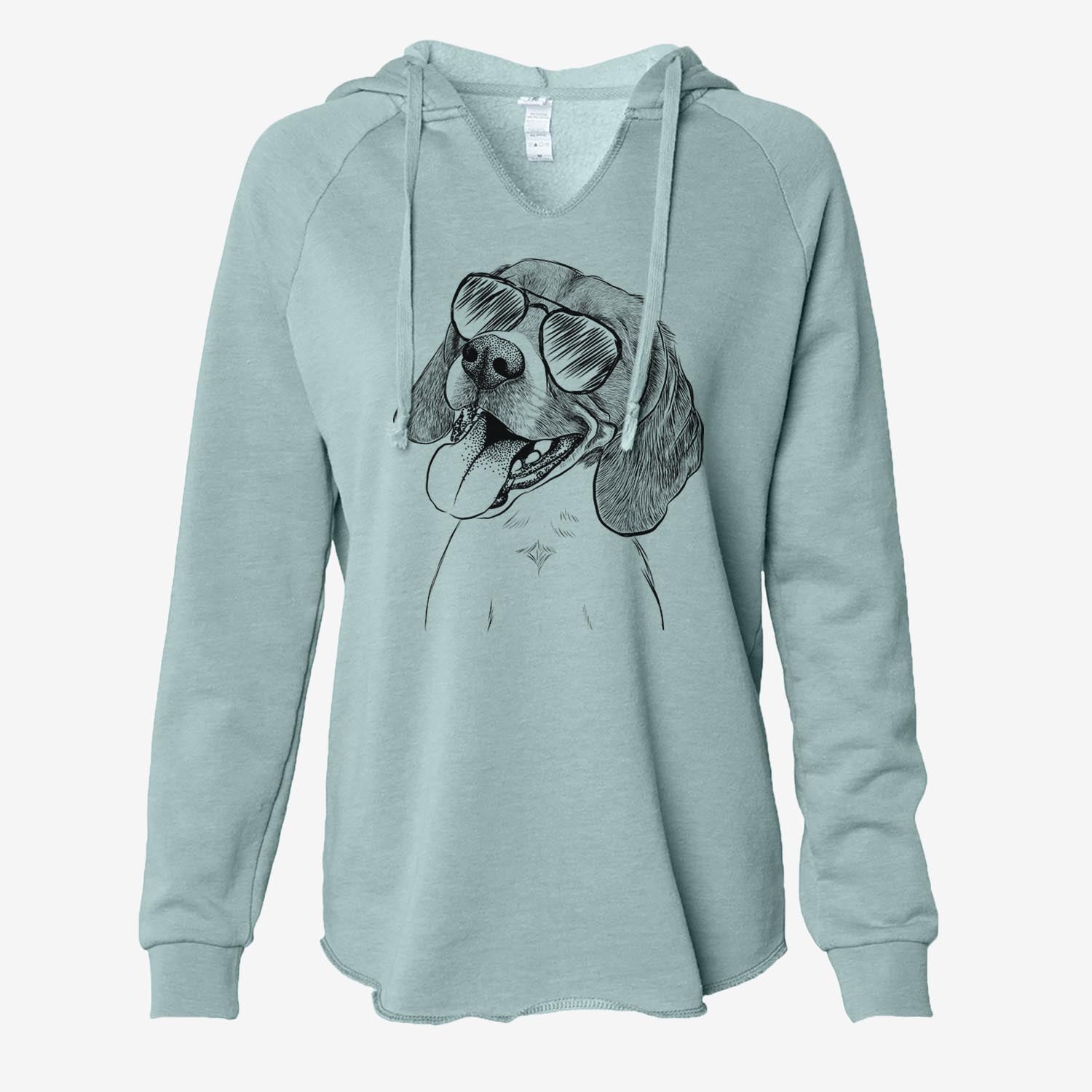 Little Bandit the Beagle - Cali Wave Hooded Sweatshirt